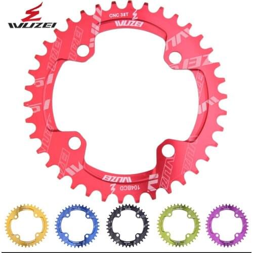 WUZEI Single 11 Speed system Narrow Wide chainring BCD 104 ROUND 32T 34T 36T 38T for MTB 11s 10s 9s Crankset Chainwheel Ring