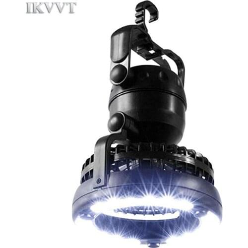 Portable LED Camping Lantern With 18 LED Flashlight Ceiling Fan For Outdoor Hiking Fishing Outages And Emergencies Tent