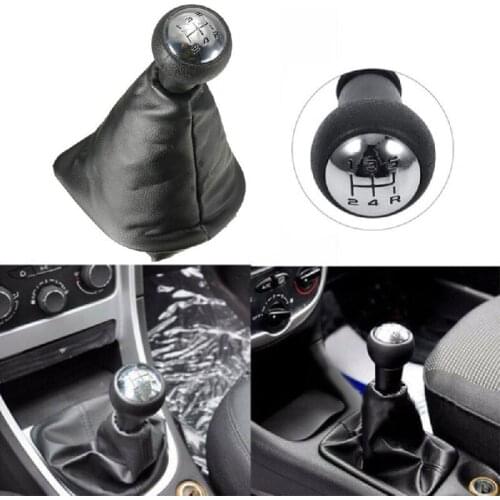5 Speed Car Gear Shift Stick Knob Leather Knob Replacement for Peugeot Citroen Picasso Berlingo Car Styling Accessories