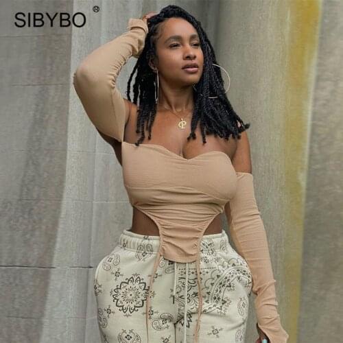 SIBYBO Women's Knitted T-shirts