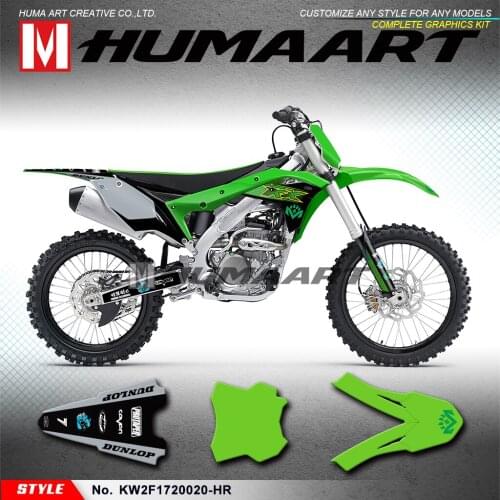 HUMAART Motocross Stickers Backed 3M Vinyl Dirt Bike Decals for KXF 250 2017 2018 2019 2020, Customizable
