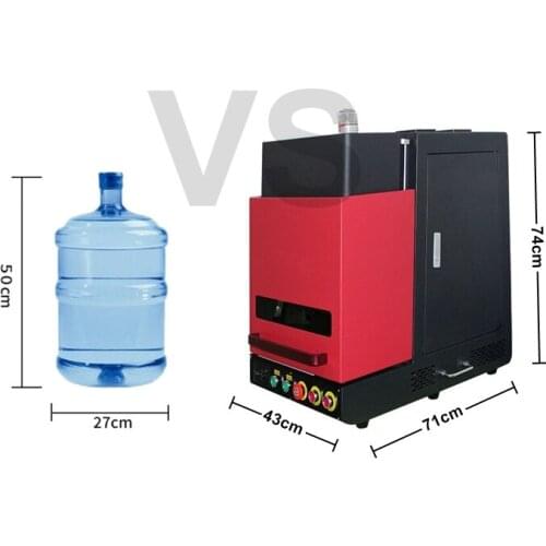 20W 30W 50W Closed Fiber Laser Nameplate Marking Machine Super-laser Max Raycus Fiber Laser Source for Stainless Steel Gold