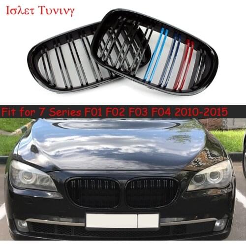 F01 Replacement M color Grille for BMW 7 Series F01 F02 F03 F04 Racing Grills Front Bumper Grille
