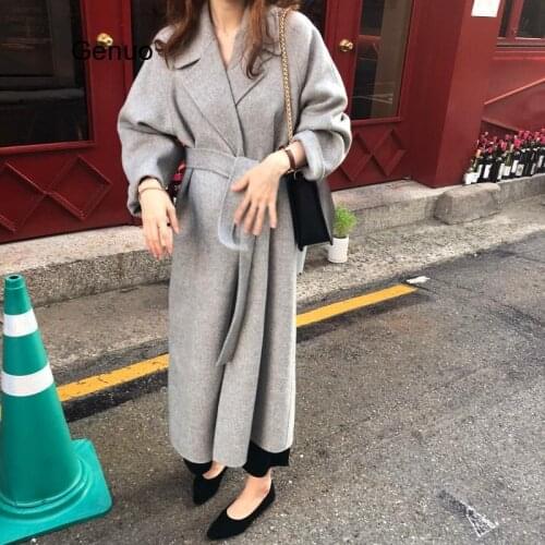Women Korean Winter Long Overcoat Outwear Coat Loose Plus Size Cardigans Long Sleeve Manteau Femme Hiver Elegant