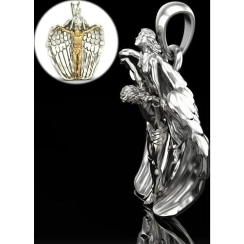 Jesus Pray Jewelry Necklace Bible Angel Pendants Newest Necklace Saint Archangel