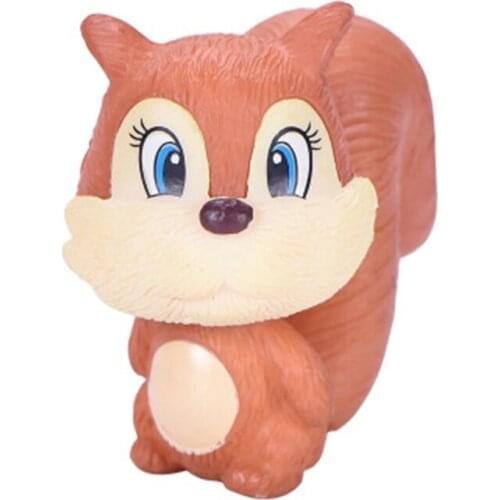ZOCDOU1 Piece Cute Animals Six Squirrels Small Statue Little Figurine Crafts Figure Ornament Miniatures