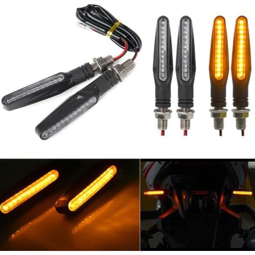 1pair Universal Indicators Flowing Turn Signal Light Daytime Brake Light 12V 12 LEDs Blubs For Motorcycle Motorbike Scooter