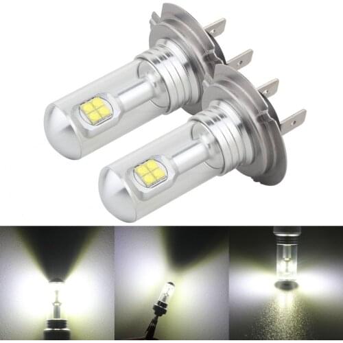 2pcs H7 H4 LED Motorcycle Headlight Bulbs 6500K 80W 1500LM H1 H3 H11 LED Car Motorbike Fog Lights For Honda Kawasaki Ninja