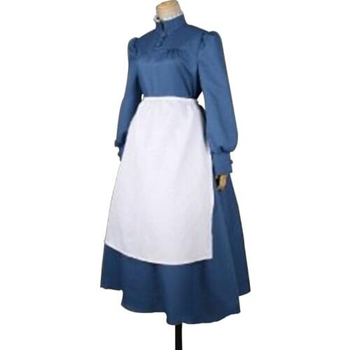2016 Howls Moving Castle cosplay costume!Sophie Housemaid dress