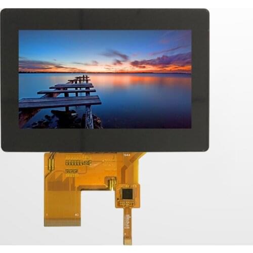 4.3inch 800*480,full viewing angle,wide operating temperature,ST7262, super high brightness IPS LCD with capacitive touch panel