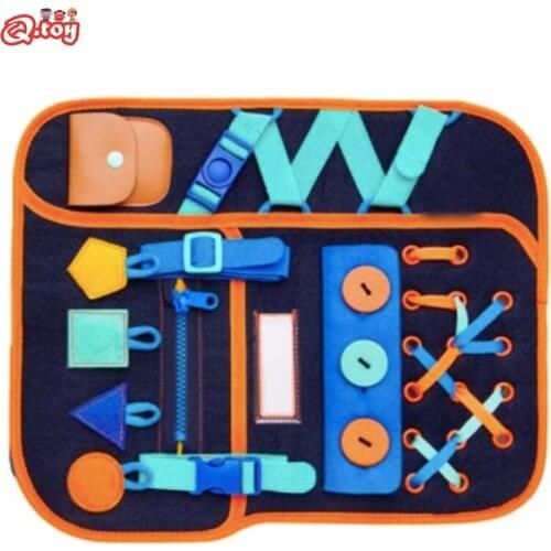 Fabric Busyboard Dressing Learning Busy Board Kids Basic Life Skills Training Montessori Toddlers Buckle Self-care Ability