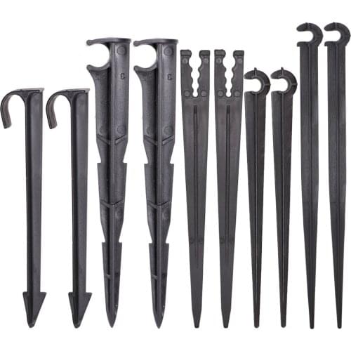 1/8'' 1/4'' 3/8'' 1/2'' 16MM Fixed Stakes for 4/7mm 8/11mm PE PVC Hose Tubing Micro Water Drip Irrigation Hold Anchor Hook
