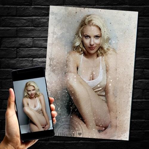 Marvel Heros Watercolor Custom Photos Sexy Nude Body Pictures Personalized Custom Canvas Prints Wall Art Decor for Holiday Gifts