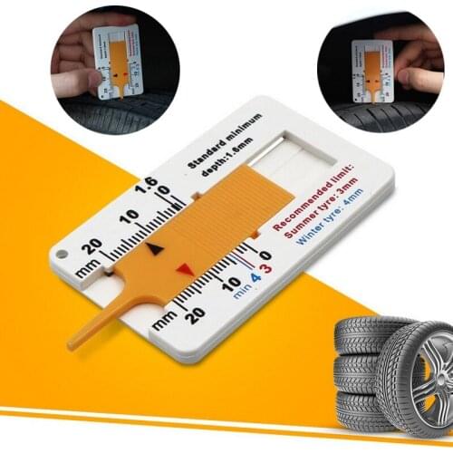 Auto Tyre Tread Depth Gauge Caliper Auto Car Motorcycle Wheel Measure Trailer Repair Tool Tire Tread Depth Measuring Ruler