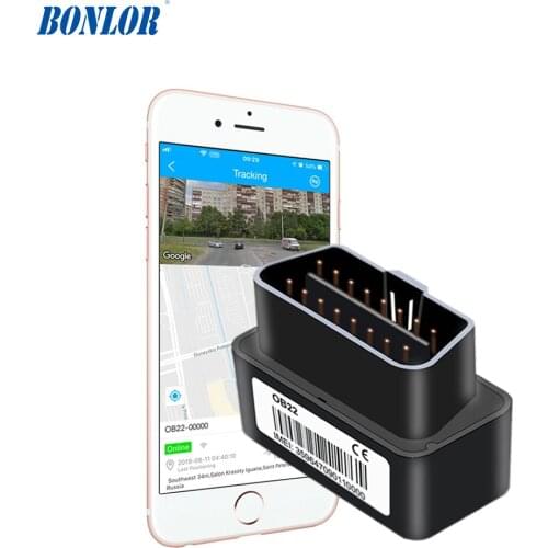 Compact Size OBD Car GPS Tracker With Plug & Play OBD Port Realtime GPS Positioning Tracking & Multiple Plug Out Alarm Free APP