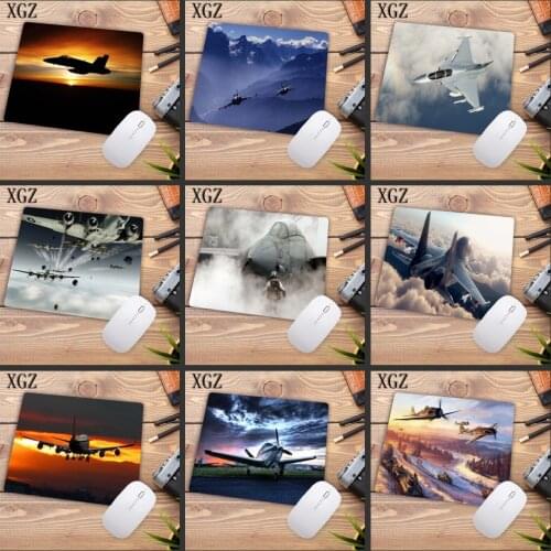 XGZ Airplane Sunrise Aircraft Plane Gamer Speed Mice Retail Small Rubber Mousepad Size for 18x22cm Mousepad Desk Mat Promotion