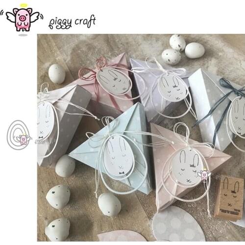 Piggy Craft metal cutting dies cut die mold Easter egg circle ring Scrapbook paper craft knife mould blade punch stencils dies