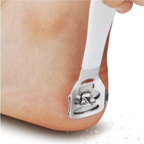 Stainless Steel Foot Dead Skin Planing Tool Professional Scraping Skin Exfoliating Pedicure Knife Care With Blade For Foot Care