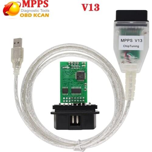 Best sale and latest version v13 mpps MPPS K CAN 13.02 CAN Flasher chip tuning OBD2 diagnostic chip tuning Cable free shipping