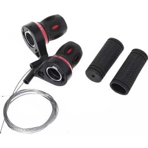 1 Pair Derailleur Grips Bicycle Lever Transmission Twist Grip Speed Change MTB Bike Compatible Cycling Gear Shifter Travel