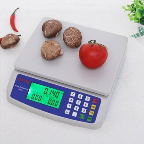 Rechargeable Economical Electronic Price Computing Scale Postal Parcel Scale Precision Electronic Scale (English Operation Panel