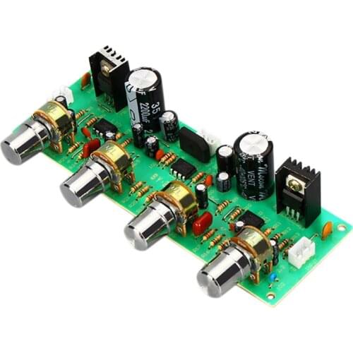 12V NE4558 HIFI Preamp Tone Board Bass Treble Volume Control Pre-Amplifier Board