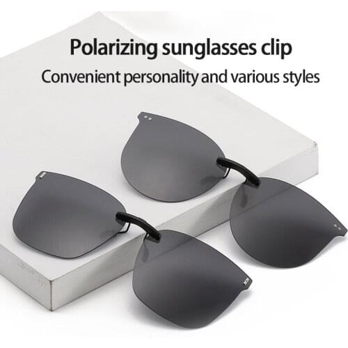 Polarized Sunglasses Fashion Invisible Clip Glasses Male And Female Drivers Driving Sunglasses Full Frame/half Frame/frameless