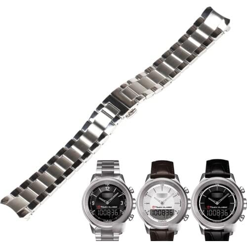 WENTULA watchbands for tissot T083 TOUCH stainless steel solid band man watch bands