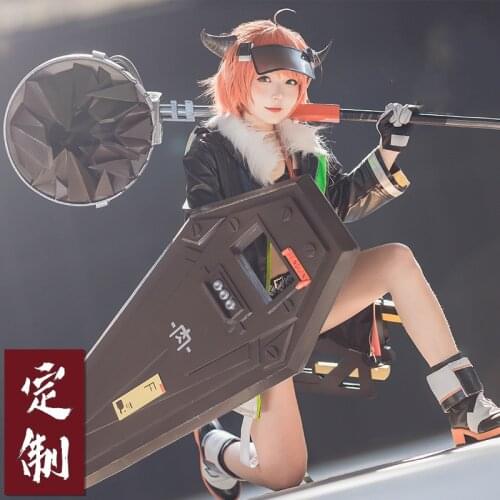 Game Arknights Croissant Weapon Horn Cosplay Replica Prop for Halloween Christmas Fancy Party Cosplay