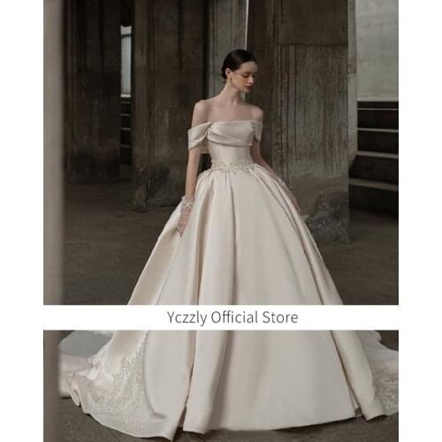 Женские атласные платья Yczzly China At AliExpress