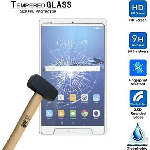 Anti-fingerprint Tempered Glass Screen Protector Suitable for Huawei MediaPad M3/M5 Tablet Protective Film Computer Accessories