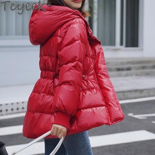 Tcyeek Womens Down Jacket Korean Coat Female Winter Parkas 90% White Duck Down Jackets Hooded Fashion 2020 Mujeres Abrigos 41