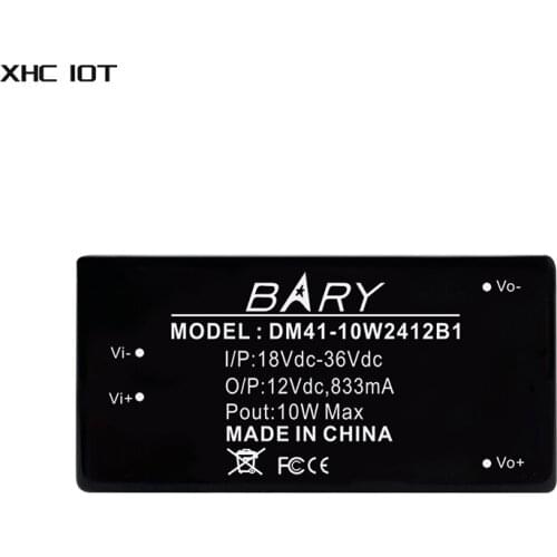 10W DC-DC Isolated Buck Power Supply Module 18-36VDC To DC12V 833mA DIP DM41-10W2412B1