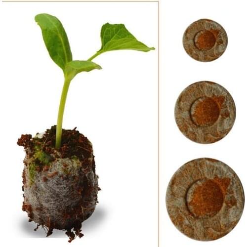 40pcs Count 30mm Jiffy Peat Pellets Seed Starting Plugs Seeds Starter pallet Seedling Soil Block
