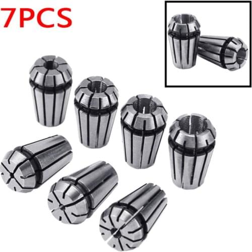 7Pcs ER11 Spring Collet High Precision Collet Set For CNC Workholding Engraving Machine Lathe Mill Tool