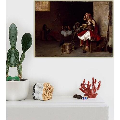 Bashi-Bazouk Singing, 1868 by Jean Leon Gerome Canvas Art Oil Decorative Painting Aesthetic Picture Wall Decor Home Decoration