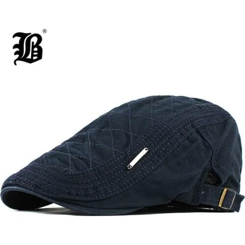 [FLB] New Autumn Winter Berets Cap Unisex Mens Hats Cotton Striped Beret For Men Women Male Beret Visor Cap Boina Hat F509