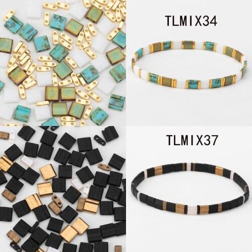 Taidian Miyuki Tila Beads For Creativity Beaded Bracelets Jewelry Finding Multi Size And Colors 5grams/lot