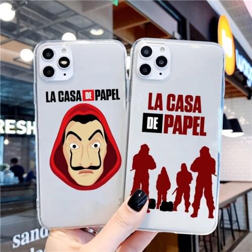 Spain TV Money Heist House Paper TPU phone case for iPhone 12pro 11Pro Max soft Cover for iphone 12mini X 7 8 Plus XS MAX XR SE