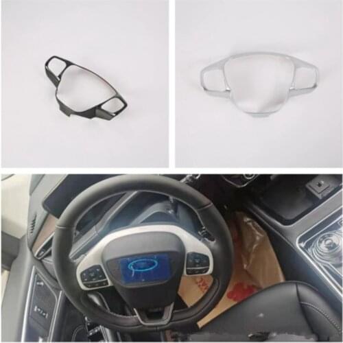 Car Steering Wheel Cover styling Accessary ABS Sticker fit For Ford Edge Plus 2021