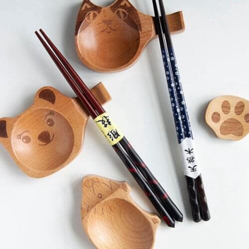 Wooden Gravy Boats Japanese Style Seasoning Dishes Plate For Sushi Sashimi Fruit Sala Sauce Bowl With Chopsticks Racks Tableware