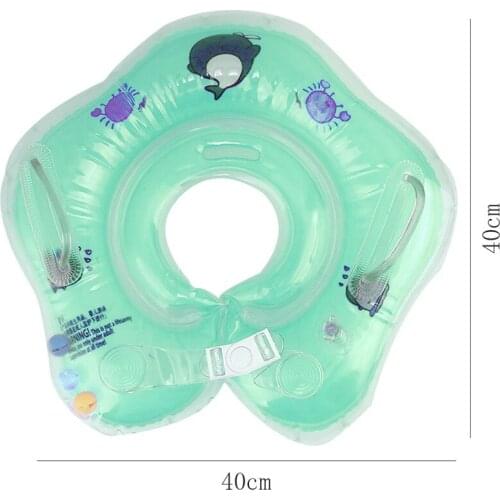 Baby Swimming Ring Seat Neck Ring Cute Tube Safety Infant Float Circle Inflatable Flamingo Water Toys Bathing Accessories