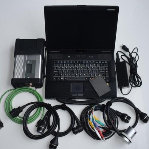 Mb star c5 cf52 laptop diagnose for car and trucks software 2020.12 newest super ssd full set ready to use