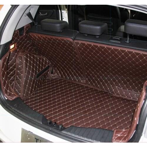 3D Leather Car Trunk Mat Cargo liner for SsangYong Tivoli XLV LUVi 2015 2019 2020 cover accessories carpet