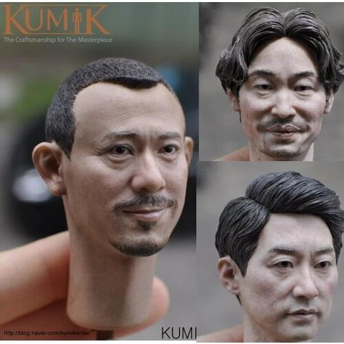 KUMIK KM18-26 KM18-27 KM18-28 1/6th Male Head Sculpt for 12" HT PH LD JIAOU DOLL Action Figure DIY