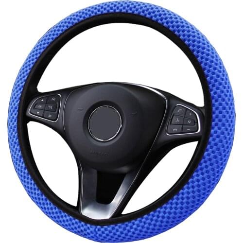 Summer Breathable 3D Car Steering Wheel Cover Anti-Slip Dust-proof Shell For BUICK CADILLAC CHEVROLET CITROEN Daewoo etc