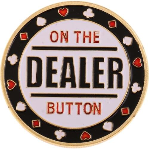 Metal Banker Chips Press Card Poker Chips Accessories Souvenir Commemorative Casino Supplies