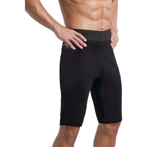 Mens Five-point Slimming Shaping Pants Stretch Body Shaping Sweat Fat Burning Slim Yoga Shorts For Fitness