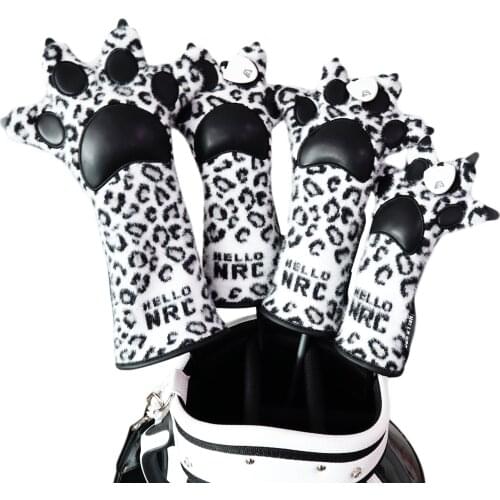 Set of 4 Golf Wood Head Cover Anti-Slip Fairway Driver Headcover Protection Anti-scratch Club Covers Women Golfer Gift Driver