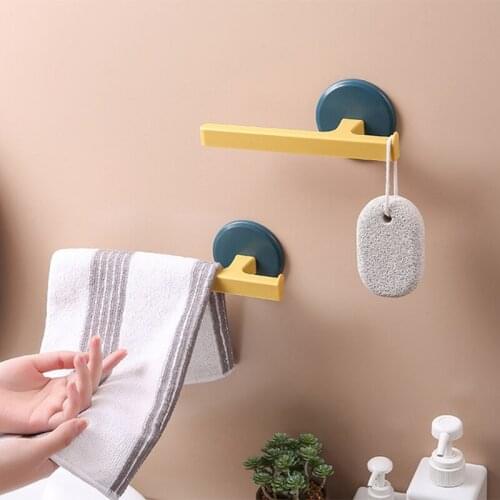 Wall-Mounted Towel Storage Rack Self-adhesive Bathroom Toilet Perforated Towel Wipes Hanger Home Kitchen Hanging Gadgets